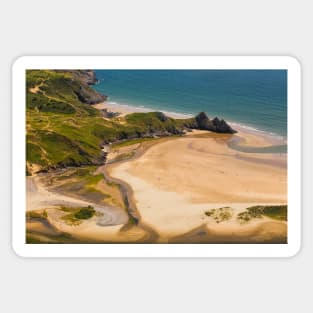 Three Cliffs Bay, Gower Sticker